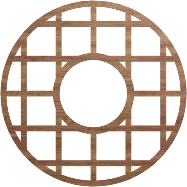 Ekena Millwork O'Neal Wood Fretwork Pierced Ceiling Medallion, Walnut, 40"OD x 14 1/2"ID x 1/4"T CMWP40X40X0250ONWA - main